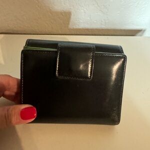 Kate Spade ♠️ Black/Green Wallet